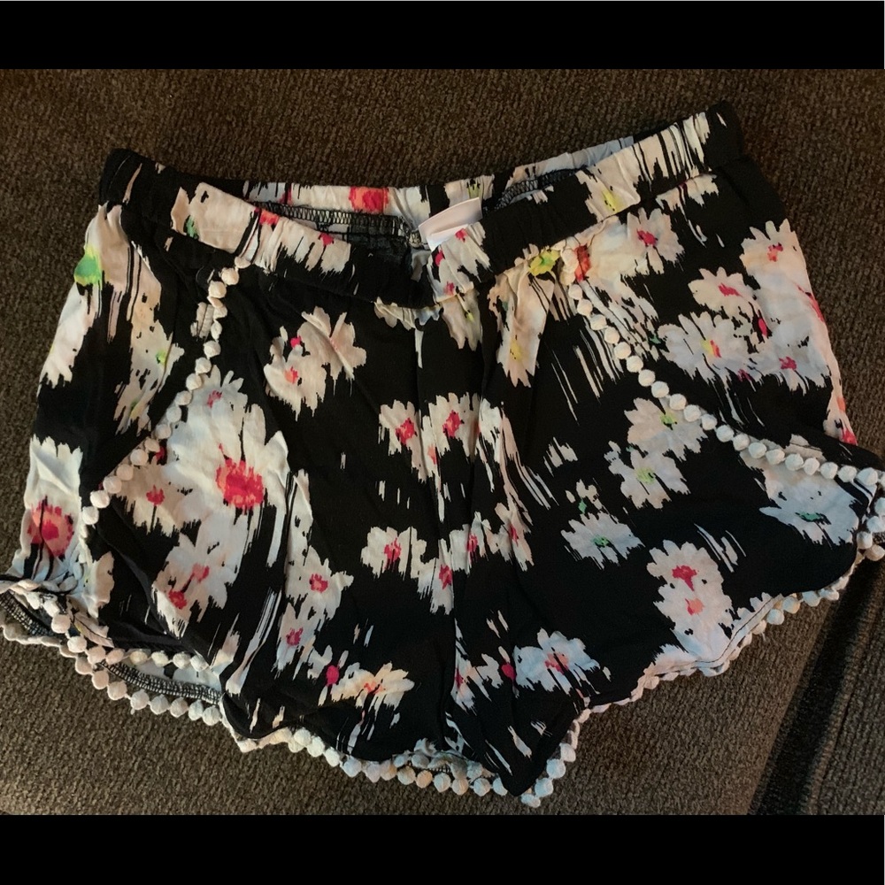 KIDS Flower Print Flowy Shorts